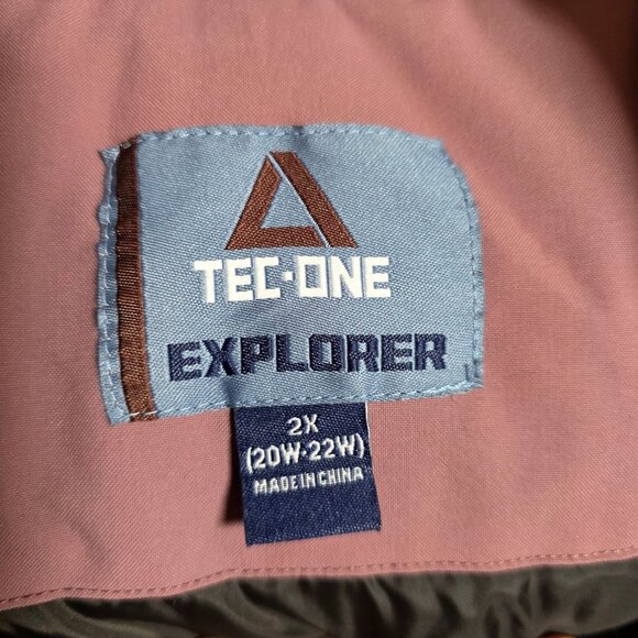 Womens Tec-One Explorer Ski/Snowboarding Jacket 2X Lilac Purple Adjustable Hood - Picture 9 of 16